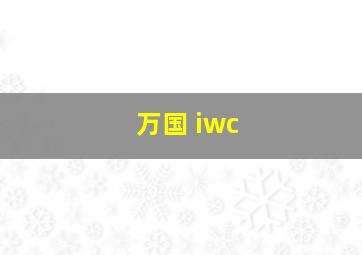 万国 iwc